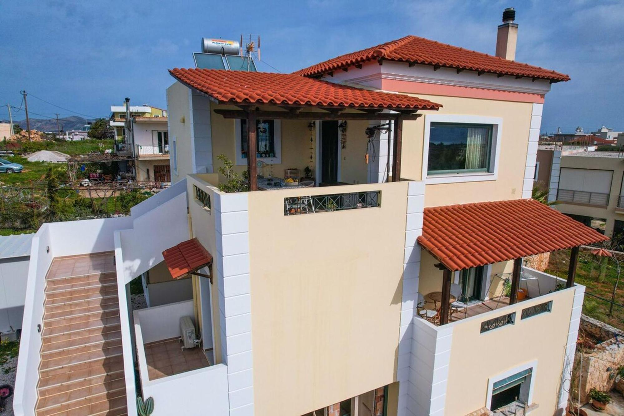 Villa Aitheras With Sea Views And Garden Stérnai Exterior foto